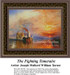 A serene sunset illuminates a scene of ships sailing on water, yours as a counted cross stitch kit inspired by Joseph Mallord William Turner.