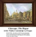 A lively city scene filled with merchants and pedestrians, transformed into a counted cross stitch pattern by Paulus Constantijn La Fargue.