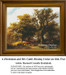 Oak Tree Cross Stitch Pattern | A Herdsman and His Cattle Resting Under an Oak Tree
