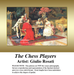 A detailed counted cross-stitch pattern preview of Giulio Rosati's painting, "The Chess Players." The design illustrates an atmospheric, traditional interior where figures in vibrant, flowing Middle Eastern garments sit focused over a low wooden table, mid-game, surrounded by richly detailed patterned rugs and classical architectural accents.