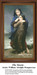 Two girls embrace as a storm approaches, frozen in time as a counted cross stitch pattern, inspired by William Adolphe Bouguereau.