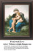 A mother gazes affectionately at her two sons, who share a kiss, immortalized as a counted cross stitch pattern by William-Adolphe Bouguereau.