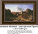 Landscape Cross Stitch Pattern | Romantic Waterside Landscape with Figures  