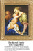 A large counted cross stitch pattern featuring Baby Jesus embraced by Mary, with Joseph looking on, inspired by Pompeo Batoni's artwork.