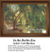 A serene scene of trees with overhanging branches next to a pool of water, designed as a counted cross stitch pattern, ready for your next cross.