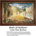 A bustling scene depicts gladiators fighting in city streets outside the Coliseum, offered as a counted cross stitch pattern.
