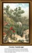 A cactus and vibrant flowers are set against a textured background, available as a counted cross stitch pattern.