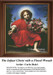 A young Christ, clad in a red robe, sits holding a floral wreath, embodying themes from Baroque art by Carlo Dolci, available as a PDF chart.