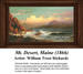 Rocky cliffs meet the crashing waves under a pastel sky, yours to stitch as a counted cross stitch chart by artist William Trost Richards.