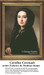 A counted cross stitch pattern of Carolina Coronado, a Spanish Romantic poet, designed by Federico de Madrazo Kuntz, offered by Sunrays Creations.