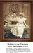 A young woman sits thoughtfully by a large fountain, brought to life as a counted cross stitch pattern by artist Vittorio Matteo Corcos.