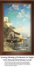 A serene afternoon with fishermen gathered by the water, under a bright sky, in a PDF pattern derived from Hermann David Salomon Corrodi's art.