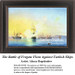 Fine Art Cross Stitch Pattern | The Battle of Fregate Flora Against Turkish Ships