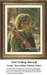 A young woman from North Africa in traditional attire confidently veils her face, designed as a xstitch chart by artist Nasreddine Etienne Dinet.