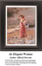 A detailed counted cross-stitch pattern preview of Alfred Stevens' Realist portrait, "An Elegant Woman." The sophisticated design features a stylish Belle Époque woman in a luxurious, detailed gown posing gracefully within an elegantly furnished interior illuminated by soft light.