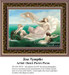 A serene scene of sea nymphs resting on waves, surrounded by cherubs, designed as a cross stitch project by Henri Pierre Picou.