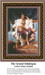 A seated woman draped in rich fabric, adorned with jewelry, is the focal point of this cross stitch pattern by Hans Zatzka, presented as a PDF chart.