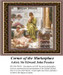 A woman sits in a serene setting with a child nearby, created as a counted cross stitch pattern by Sir Edward John Poynter.