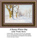 Winter Cross Stitch Pattern | A Sunny Winter Day