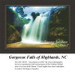 Landscape Cross Stitch Pattern | Gorgeous Falls of Highlands, NC