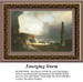 Waves crash against a rocky shore with a tall ruin to the right, designed as a counted cross stitch pattern, waiting as your next cross stitch.