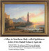 Fine Art Cross Stitch Pattern | A Bay in Southern Italy with Lighthouse
