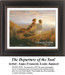 An angel gently lifts a soul towards the heavens, translated into a counted cross stitch design by artist Anne-Francois-Louis Janmot.