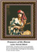 A woman in a striped garment holds a decorative bowl, a digital pattern by Harold Piffard from the 19th-century art movement.