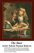 A girl sings while a boy plays a flute, both engaged in joy, come to life as a counted cross stitch design by Edwin Thomas Roberts.