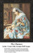 A woman sits by a window, feeding a small bird from a bowl, available as a counted cross stitch pattern by Cesare Felix Georges Dell'Acqua.