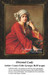 A woman in a vibrant red kaftan sits gracefully, clutching a colorful scarf, composed as a counted cross stitch pattern.