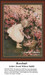 A little girl bends down to gather fallen roses in a basket, surrounded by blooming rose bushes in this BAP cross stitch by Jessie Wilcox Smith.