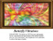 A vibrant butterfly with multicolored wings creates dynamic waves of color, designed for you as a counted cross stitch kit.