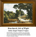 A tranquil landscape of Bonchurch on the Isle of Wight, captured as a counted cross stitch pattern, perfect for your next cross stitch project.