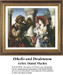 A scene of Othello and Desdemona in a moment of intimacy, rendered in a xstitch chart by Daniel Maclise, showcasing their emotional connection.