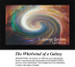 A swirling galaxy in vibrant colors, displayed as a counted cross stitch pattern. Available as a digital file for stitching enjoyment.