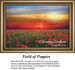 Landscape Cross Stitch Pattern | Field of Poppies