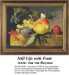 Fine Art Cross Stitch Pattern | Still Life with Fruit