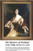A regal woman wears opulent attire and jewels, holding pearls, in this downloadable pattern based on Philip Alexius de Laszlo's formal portrait.