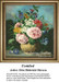 A bouquet with roses, morning glories, and dahlias in soft pastels and vibrant colors, designed as a downloadable pattern by Otto Diderich Ottesen.