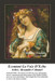A woman with flowing hair and a flower crown gazes thoughtfully, brought to life as a counted cross stitch pattern by Alexandre Cabanel.