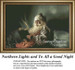 Santa sits in his cozy chair, reading a book while surrounded by swirling Northern Lights. This design includes a PDF chart for stitching.