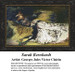 A reclining woman in formal dress, designed as a counted cross stitch pattern from a painting by Georges Jules Victor Clairin.