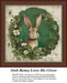 Irish Cross Stitch Pattern | Irish Bunny Loves His Clover