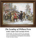 Patriotic Cross Stitch Pattern | The Landing of William Penn