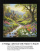 Landscape Cross Stitch Pattern | A Village Adorned with Nature's Touch