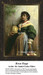 A woman in traditional Italian attire holds a pottery jug in a colorful counted cross stitch chart based on a painting by Sir Samuel Luke Fildes.