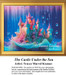 A colorful castle rests underwater, surrounded by waves and bubbles, shown as a digital pattern by Tracey Marvel Kramer.