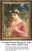 A young woman plays an aulos with a floral crown, captured as a counted cross stitch pattern inspired by Charles Amable Lenoir.