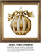 Christmas Cross Stitch Patterns | Toffee Stripe Ornament